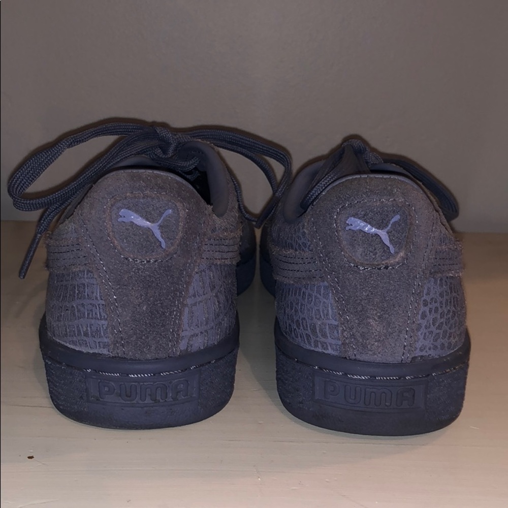 Puma purple suede sneakers